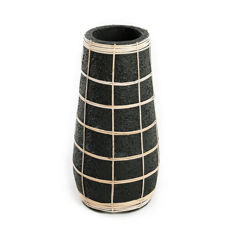 The Cutie Vase - Black Natural - L