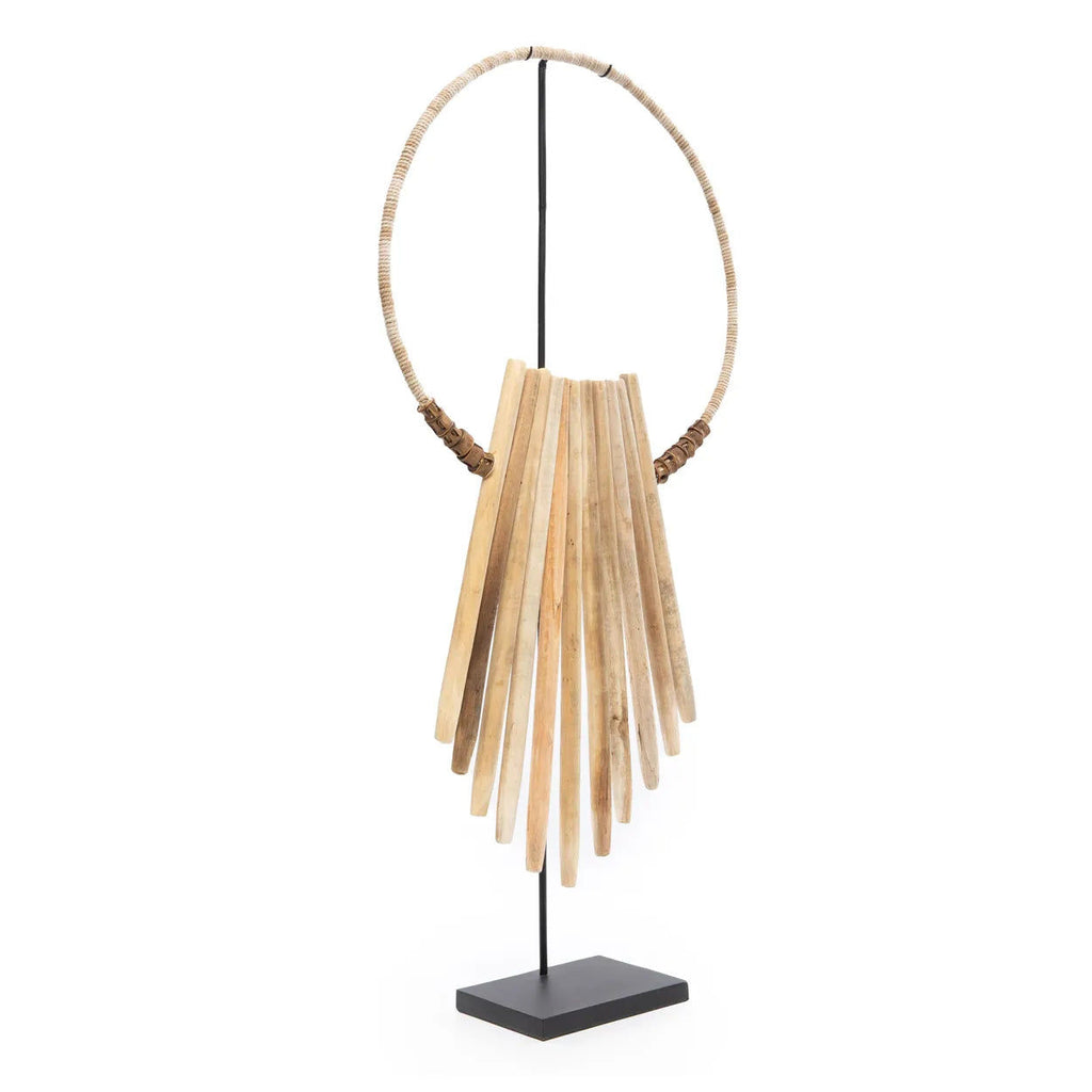 The Wooden Sticks On Stand - Natural, H 85 cm