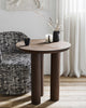 HELIN Cafe table, dark brown Ø 70