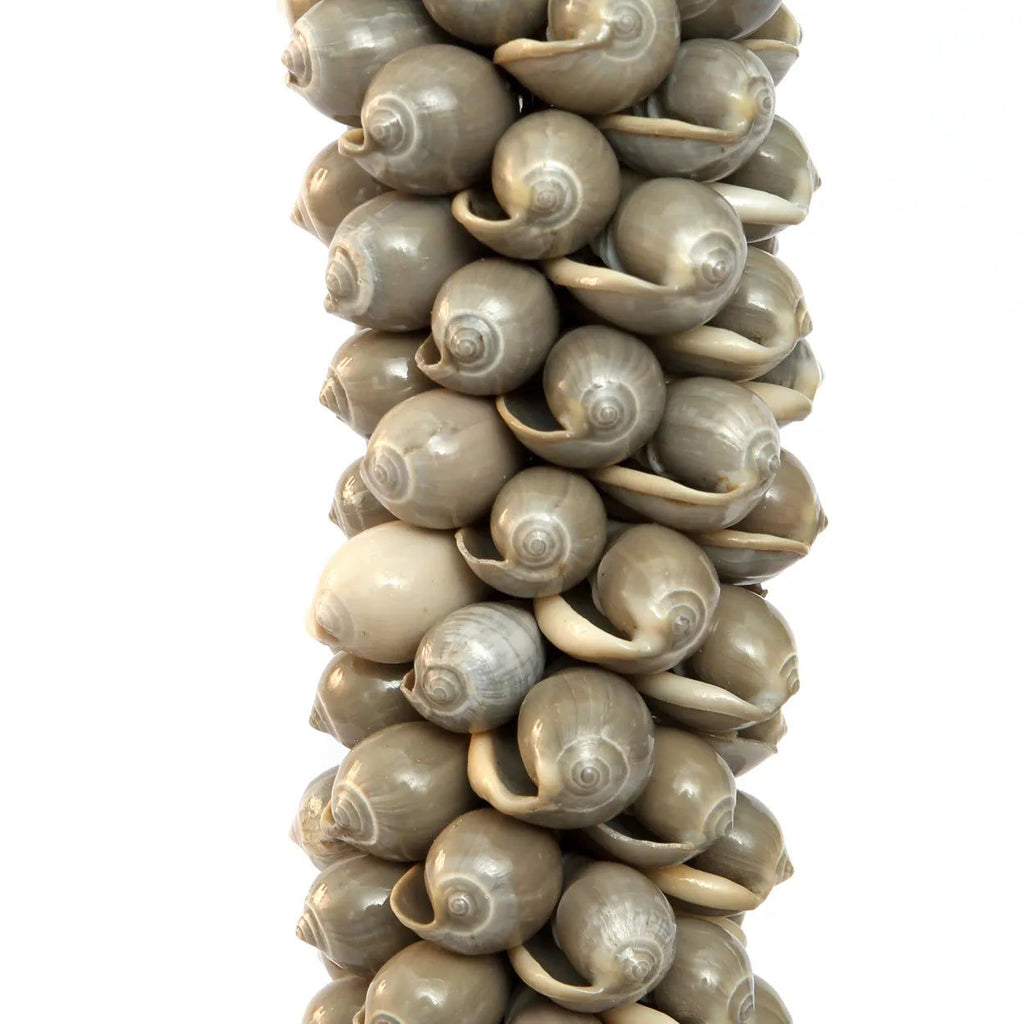 The Shell & Cotton Tassel - Grey, H 80 cm