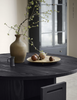 ROUND DINING TABLE | ACCOYA PINEWOOD BLACK | 140 CM