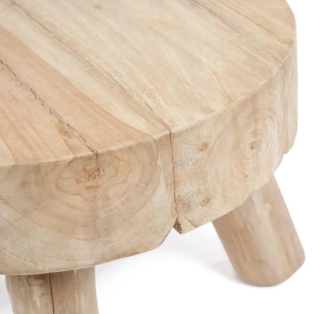 The Rhodes Side Table - Natural, Teak Ø 45 cm