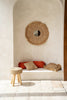 The Raffia Flores Cushion Cover Square - Natural - 40 x 40 cm