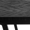 The Herringbone High Table - Black - 60 x 140 cm