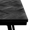 The Herringbone High Table - Black - 60 x 140 cm