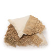 The Raffia Cotton Cushion Cover - Natural White - 60 x 60 cm