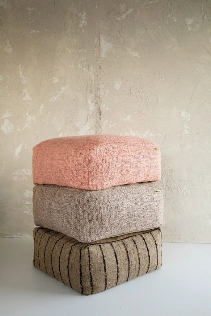 The Oh My Gee Pouffe - Salmon Pink, 60 x 60 cm, H 25 cm
