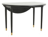 AHR round table, folding, black wood, Ø 119