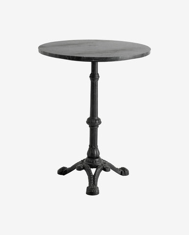 CAFÉ TABLE, BLACK MARBLE Ø 60