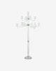 FARAY CANDLE HOLDER, F/9 CANDLES, CLEAR