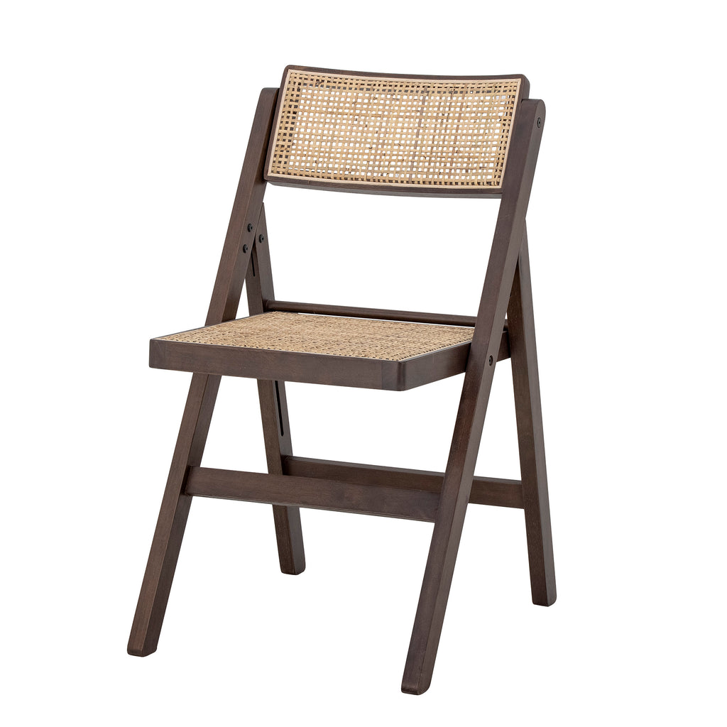 Loupe Foldable Chair, Brown, Rubberwood