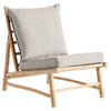 SLOW LOUNGER CHAIR 55  | BAMBOO | WHITE, SAND, GREY or BLACK MATTRESS