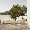 BAMBOO MODULE | WHITE, SAND, GREY or BLACK CUSHION | CORNER