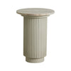 ERIE IVORY round side table, marble top, Ø 40