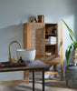 MERGE cabinet, nature with rattan