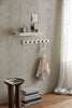 HELIN side table, dark brown Ø 32