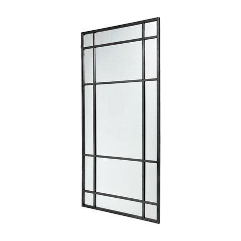 SPIRIT iron wall mirror, black