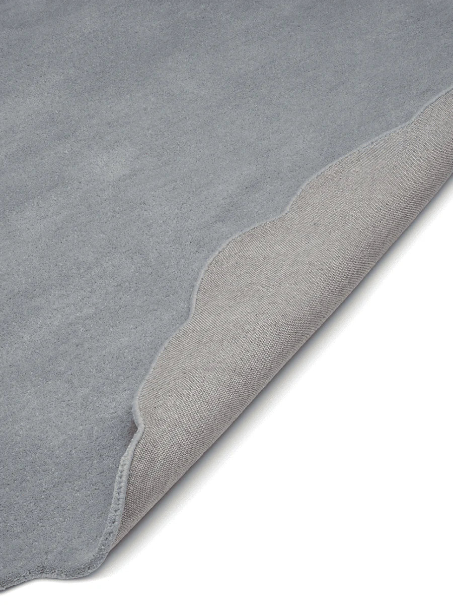 Shell Wool Rug, Blue,  Ø 120 cm