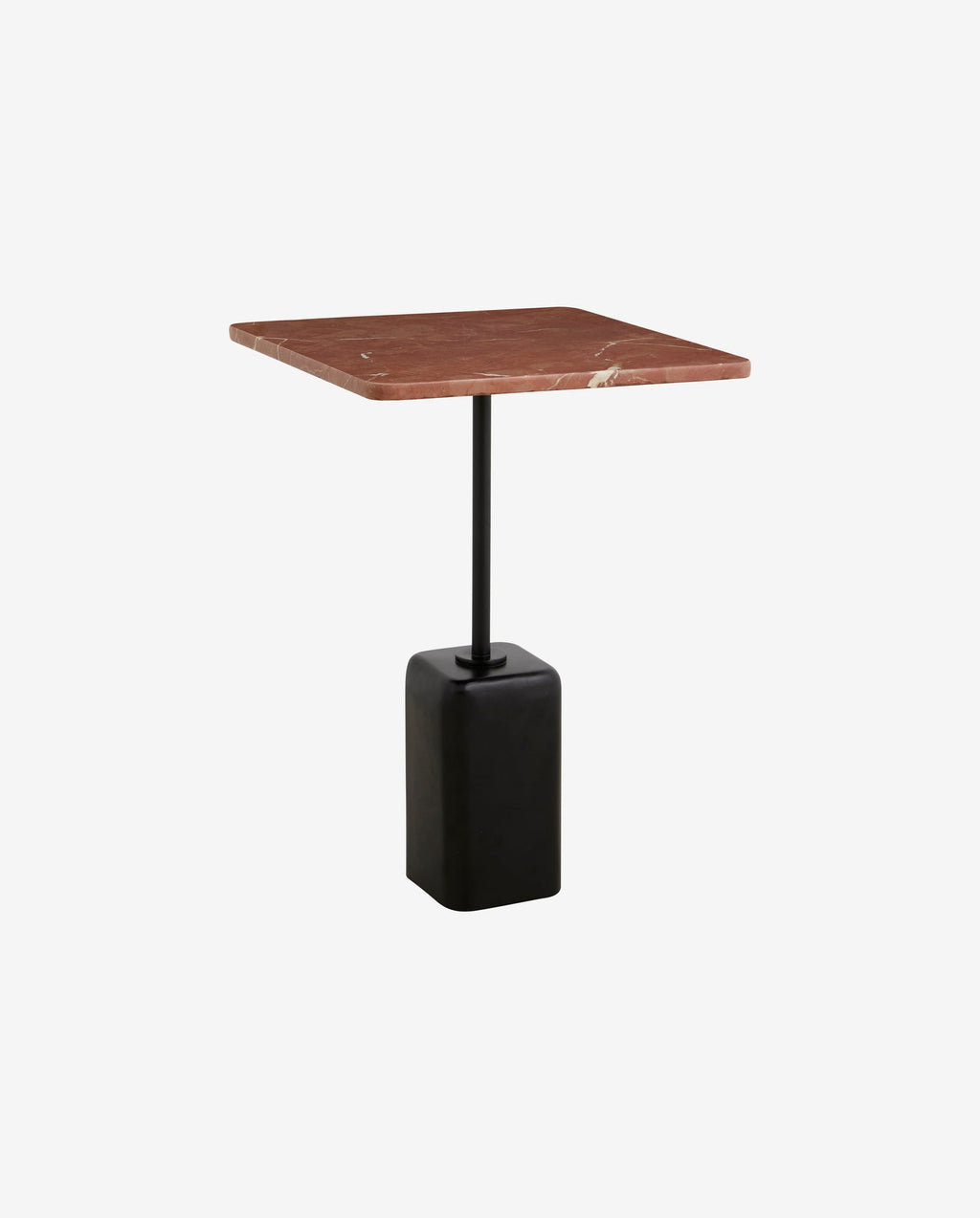 CHAO TERRACOTTA SIDE TABLE, MARBLE 40 x 40