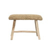 The Raffia Bench - Natural, Teak Wood, W 60 cm