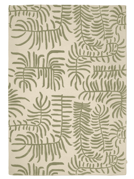 PALMA GREEN WOOL RUG, MANY SIZE