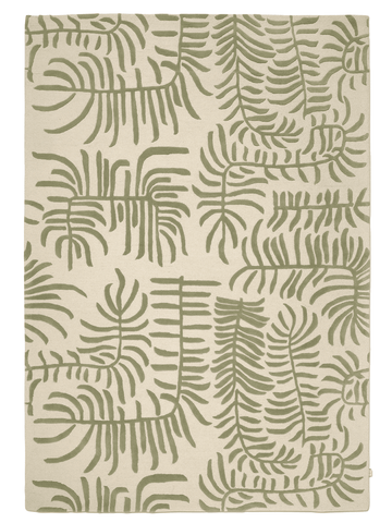 PALMA GREEN WOOL RUG, MANY SIZE