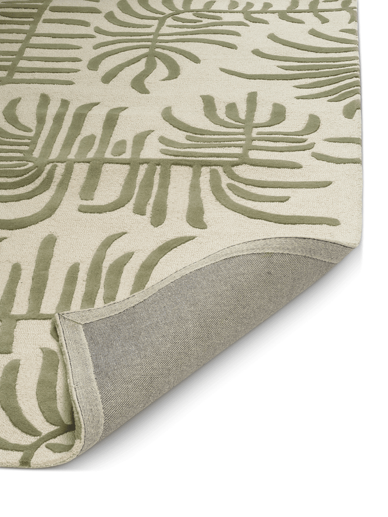 PALMA GREEN WOOL RUG, MANY SIZE