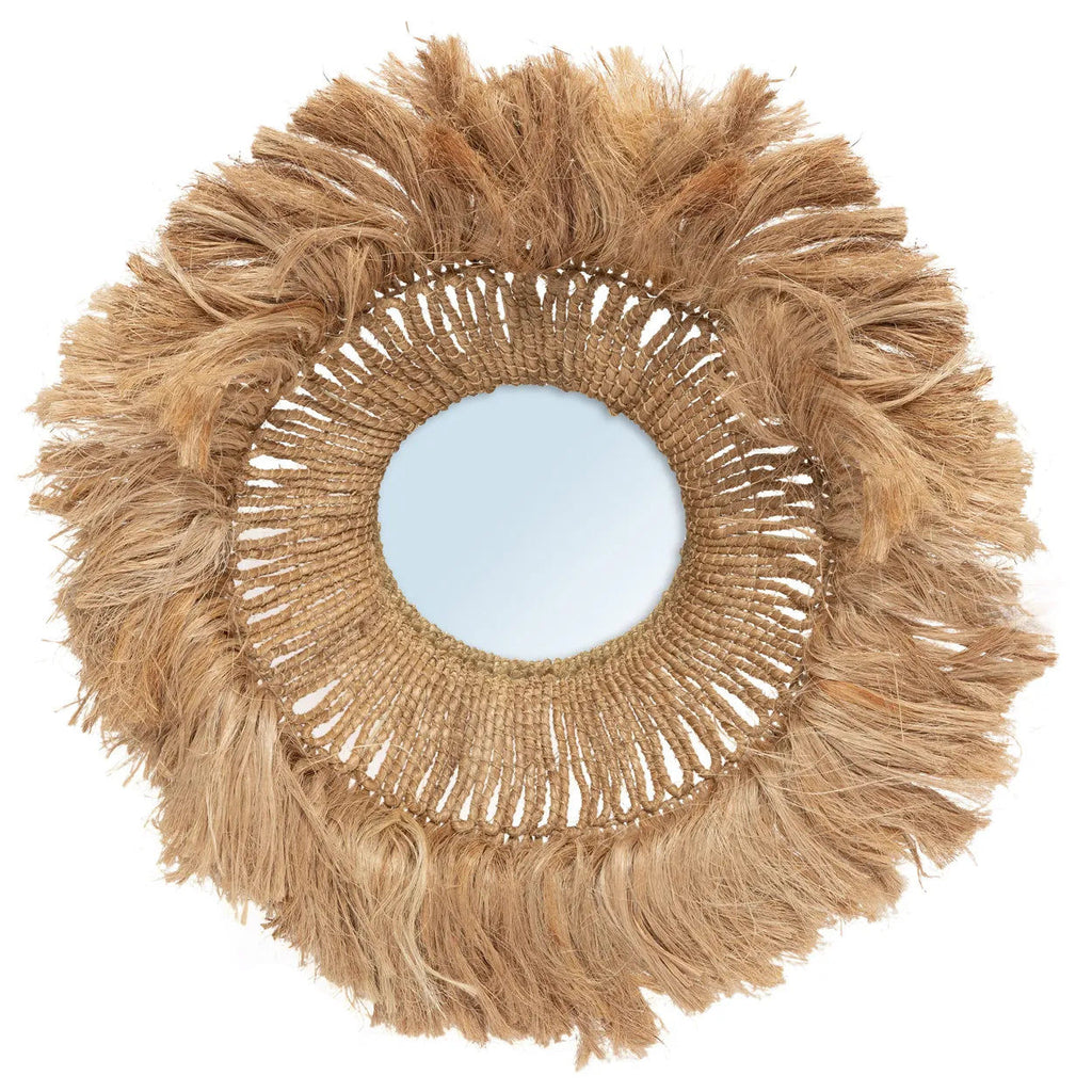 Abaca Solomon Mirror - Natural- Ø 85 cm