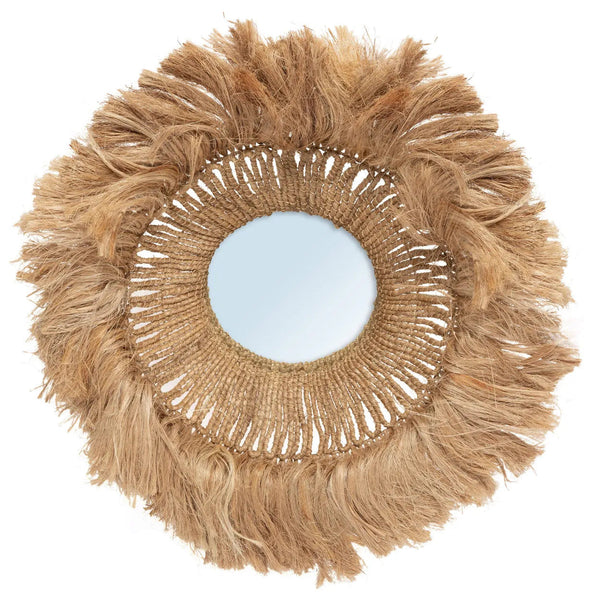 Abaca Solomon Mirror - Natural- Ø 85 cm