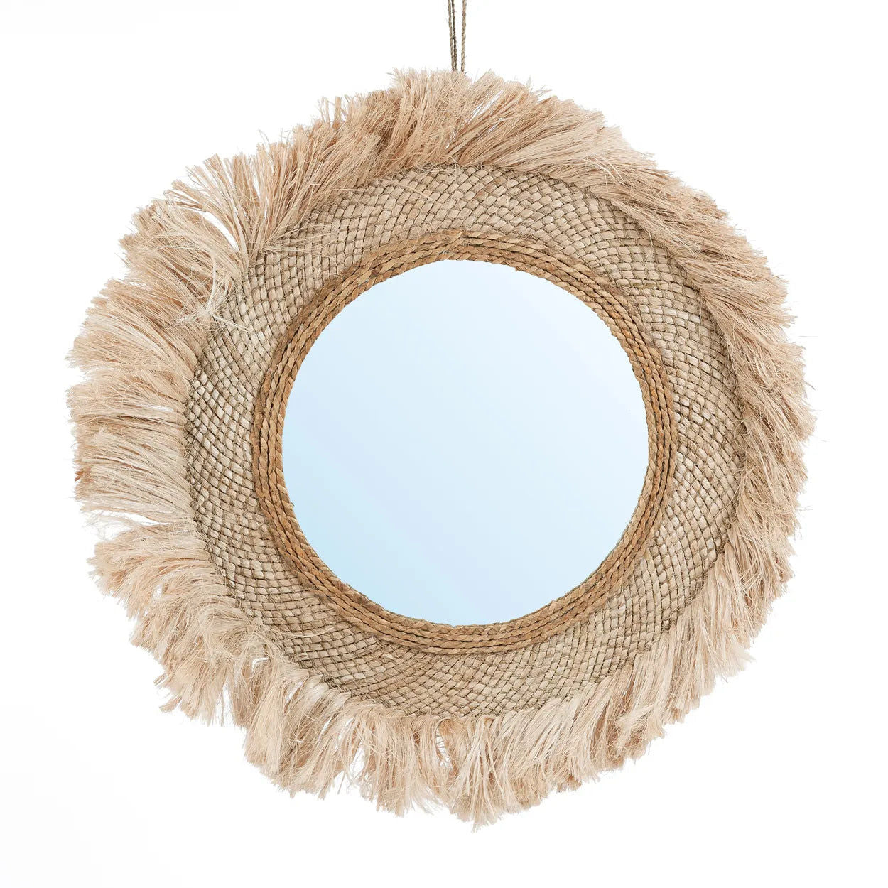 Capri Mirror - Natural - Ø 85 cm