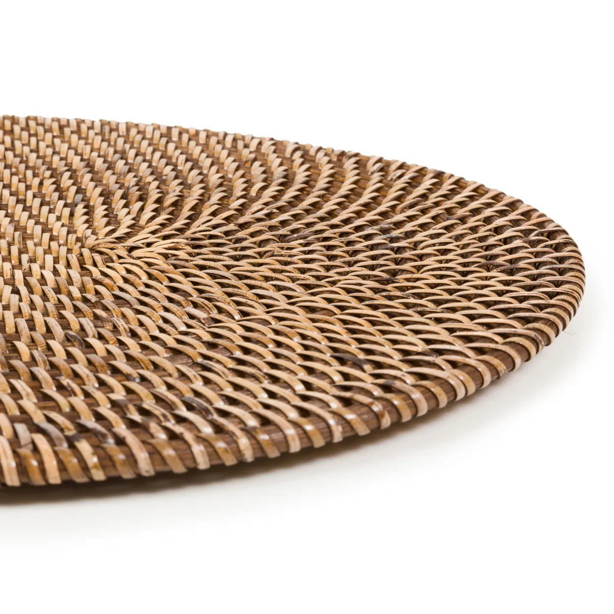 Colonial Placemat Oval- Natural Brown