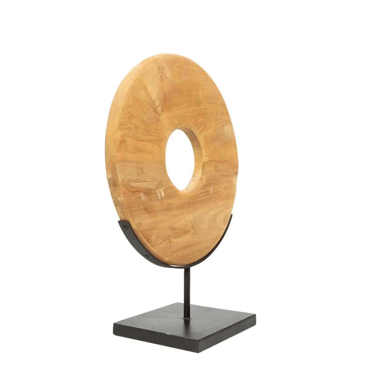 The Teak Disc on Stand - Ø 38 cm
