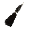 The Wooden Beads Keychain - Black, H 25 cm