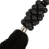 The Wooden Beads Keychain - Black, H 25 cm