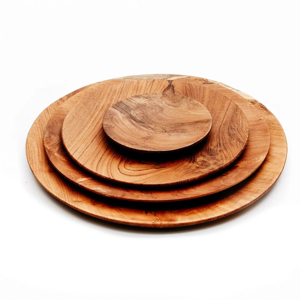 The Teak Root Round Plate - Ø 30 cm