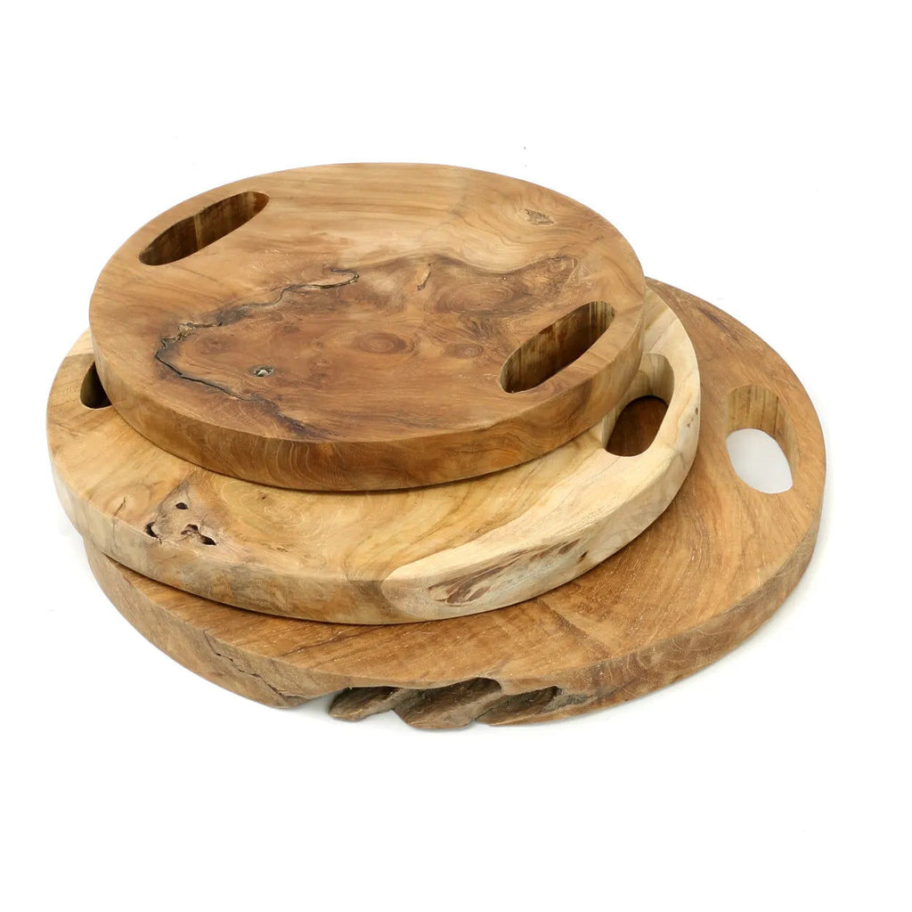 The Teak Root Tray - Natural - Ø 35 cm