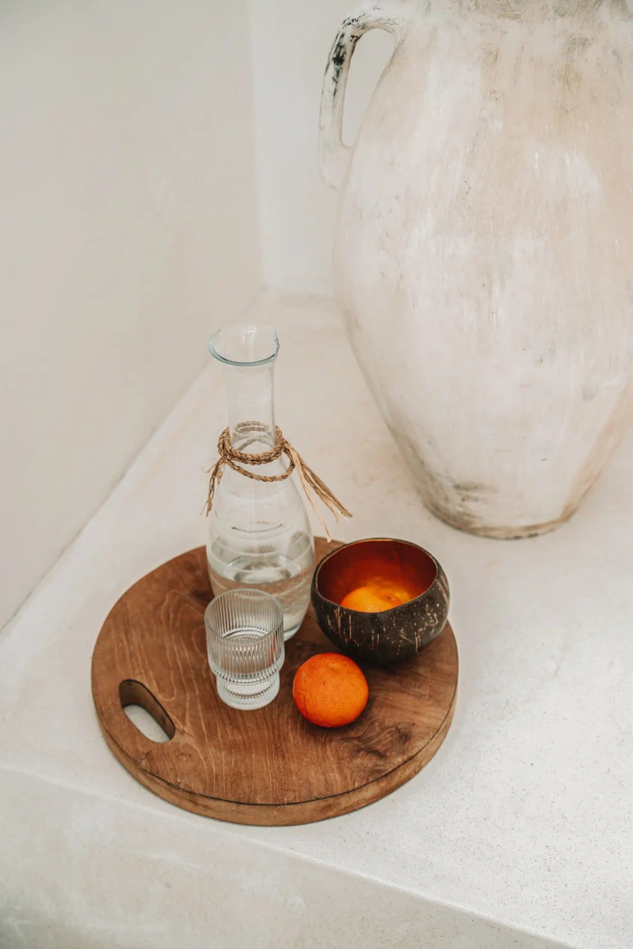 The Teak Root Tray - Natural - Ø 35 cm