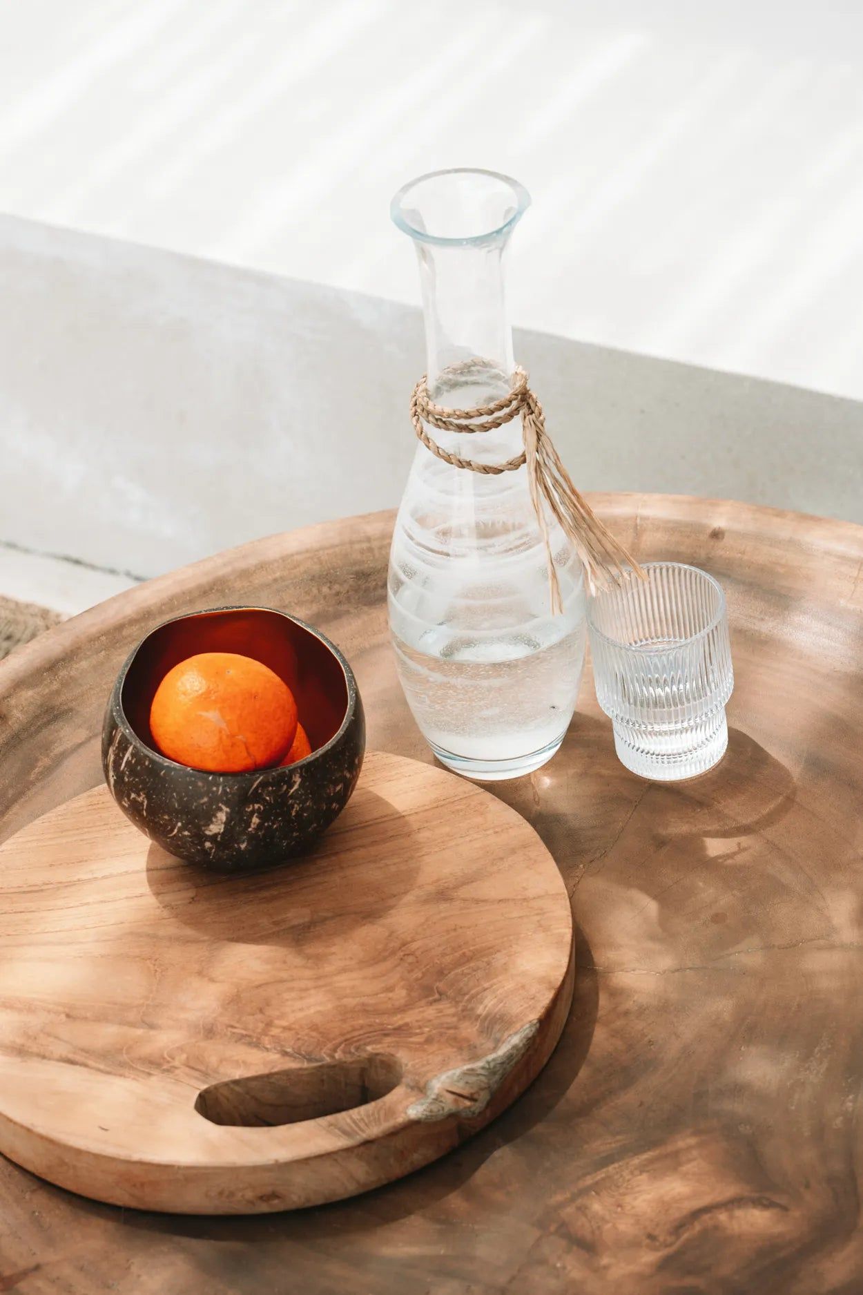 The Teak Root Tray - Natural - Ø 35 cm