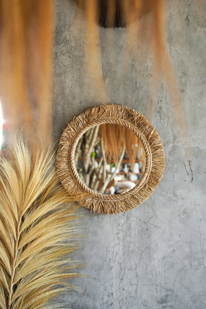 Tahiti Mirror - Natural- Ø 60 cm