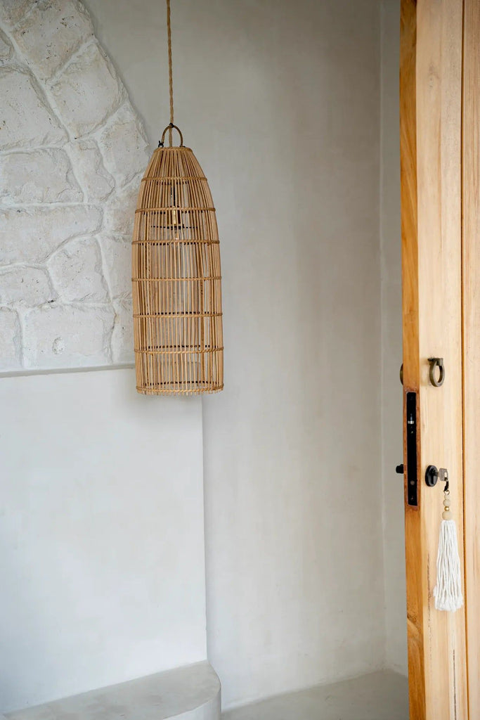 The Fish Trap Pendant - Natural - Ø 22, H 62 cm