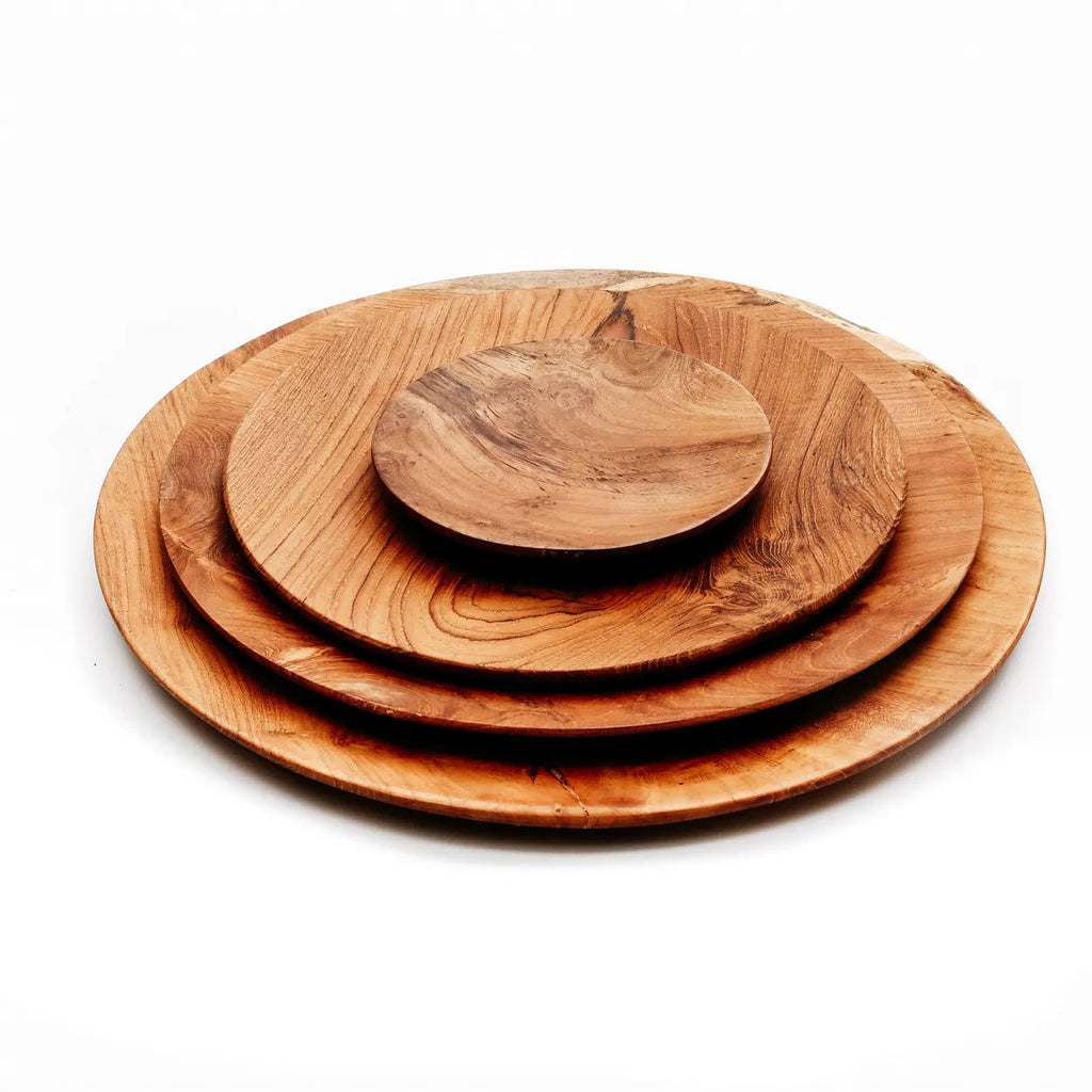 The Teak Root Round Plate - Ø 25 cm