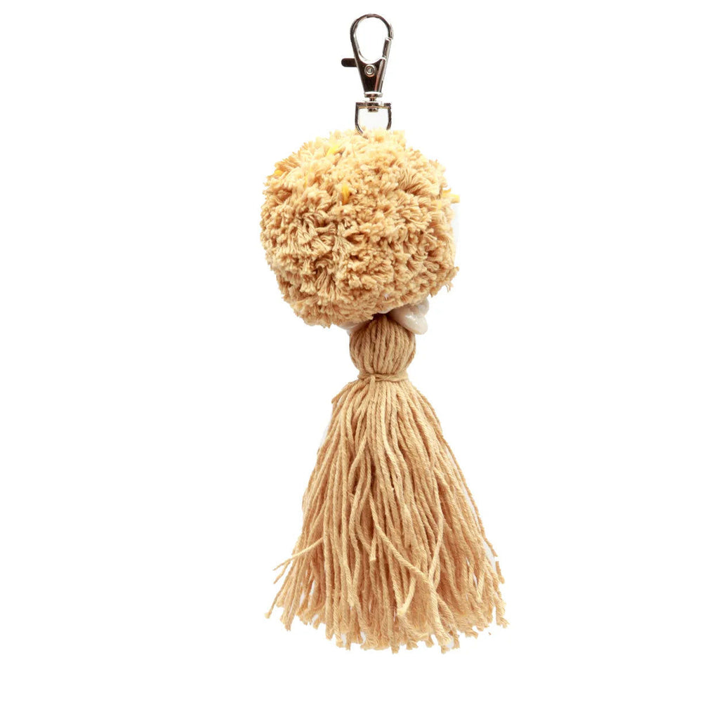 The Pompom Keychain - Mocca, H 15 cm