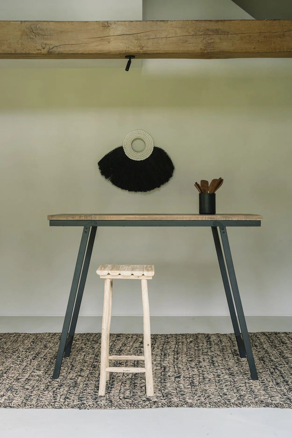 Shell Alang Alang - Black, H 62 cm