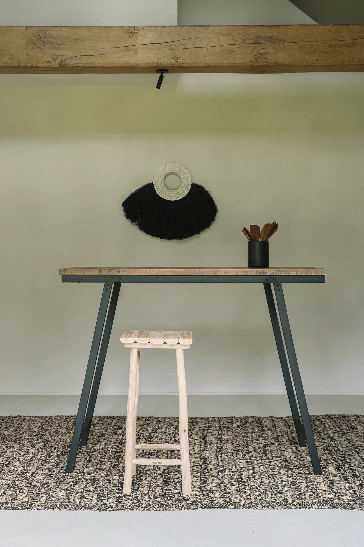 Shell Alang Alang - Black, H 62 cm