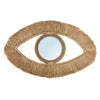 Raffia Eye Mirror - Natural - 70 x 40 cm