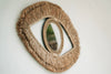 Raffia Eye Mirror - Natural - 70 x 40 cm