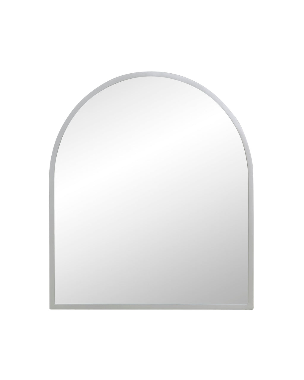 Arched mirror on a white background
