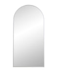 Arched mirror on a white background