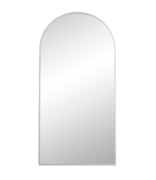 Arched mirror on a white background