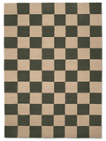 SQUARE WOOL RUG, FOREST GREEN, MANY SIZE